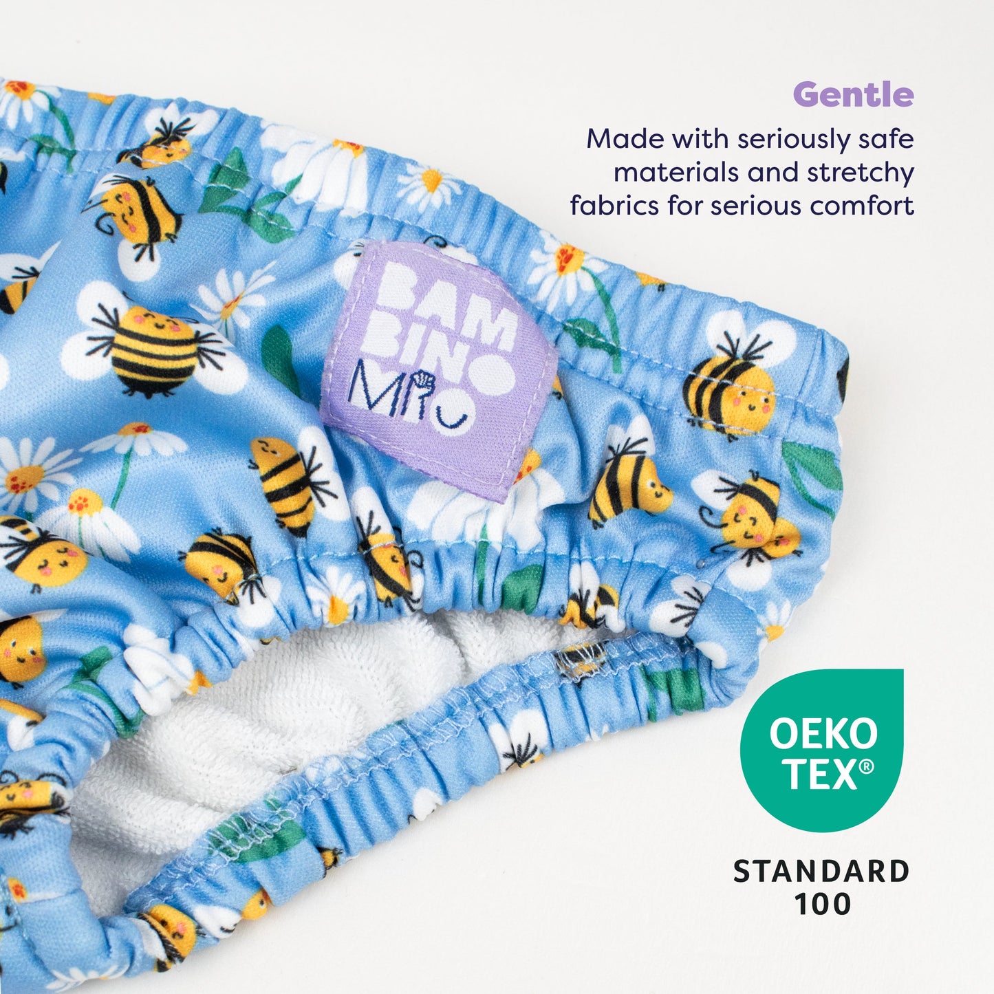Reusable Swim Nappy in Busy Bees