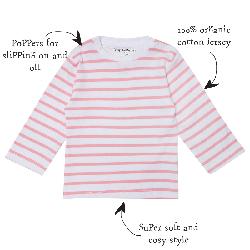 Pink Breton Stripe Top