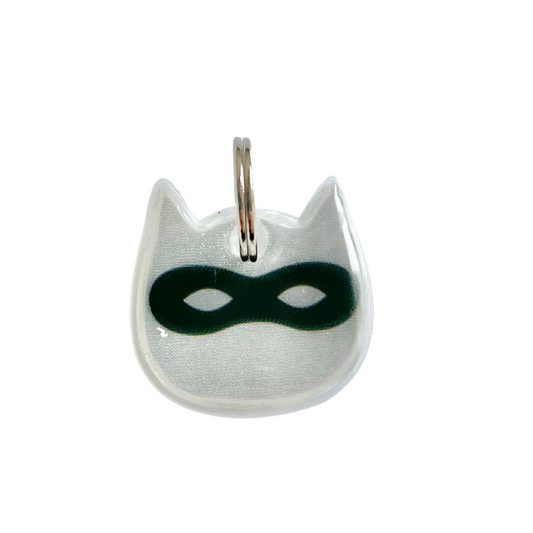 KITTYRAMA SILVER NINJA CAT CHARM – Reflective, Safe, High Visibility