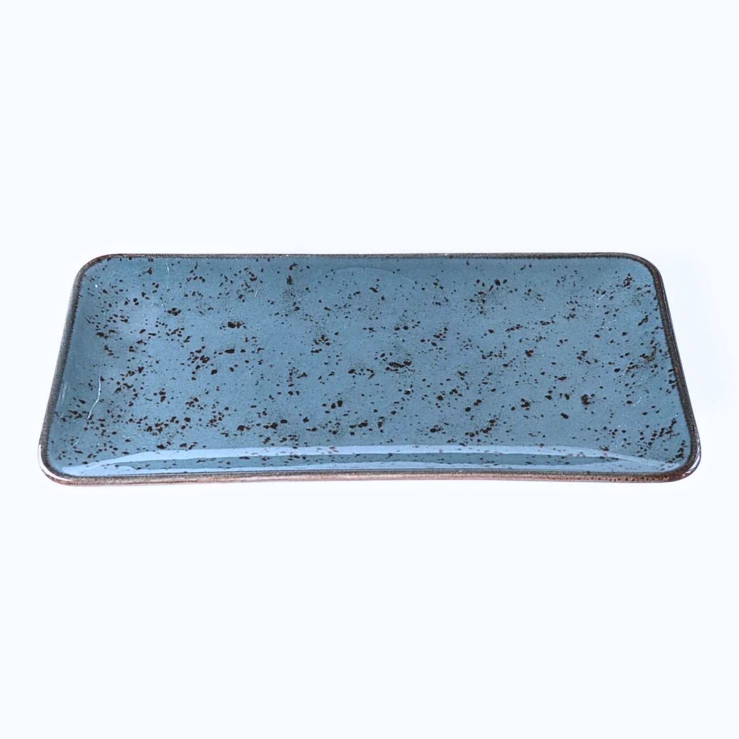 Porcelain Serving Plate - Fairlie Series, Forest Green - 30x15cm