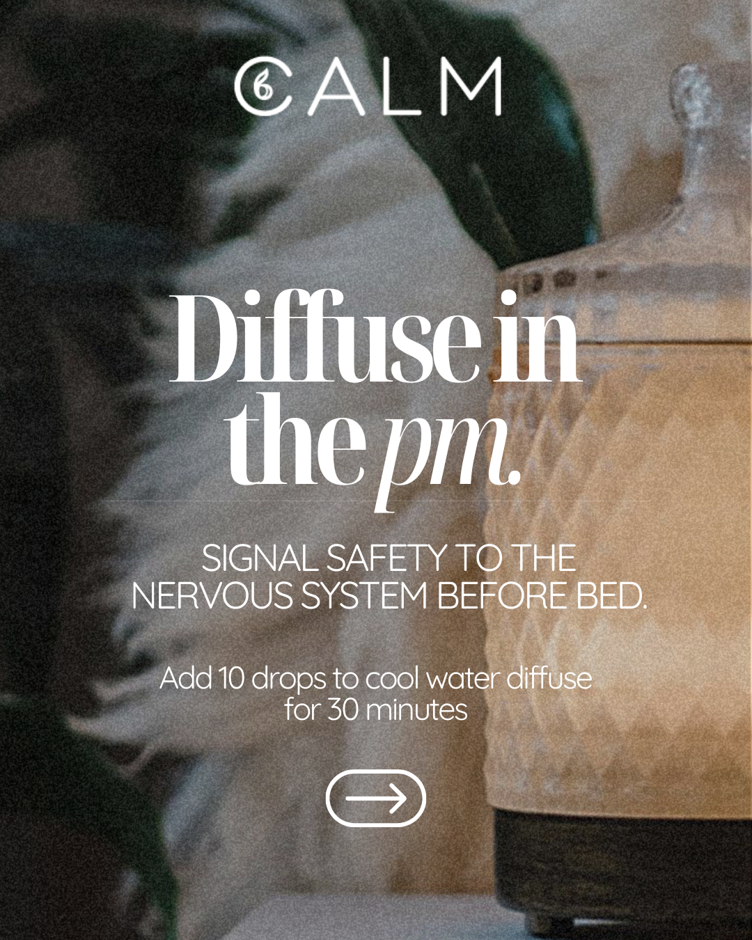 Aroma Diffuser with Blended Oil Steps - Stress relief, Energy Boost, Sleep & Hormone Balance