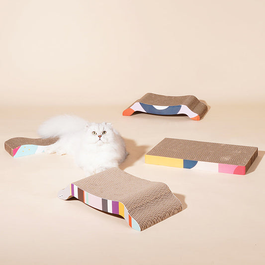 zeze Wave Cat Scratching Board — Corrugated Cardboard, 44 cm