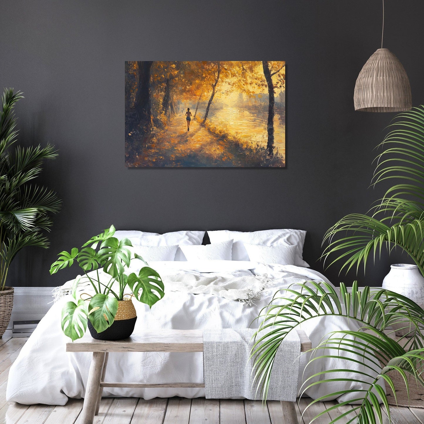 Success Runner's Sunrise Canvas