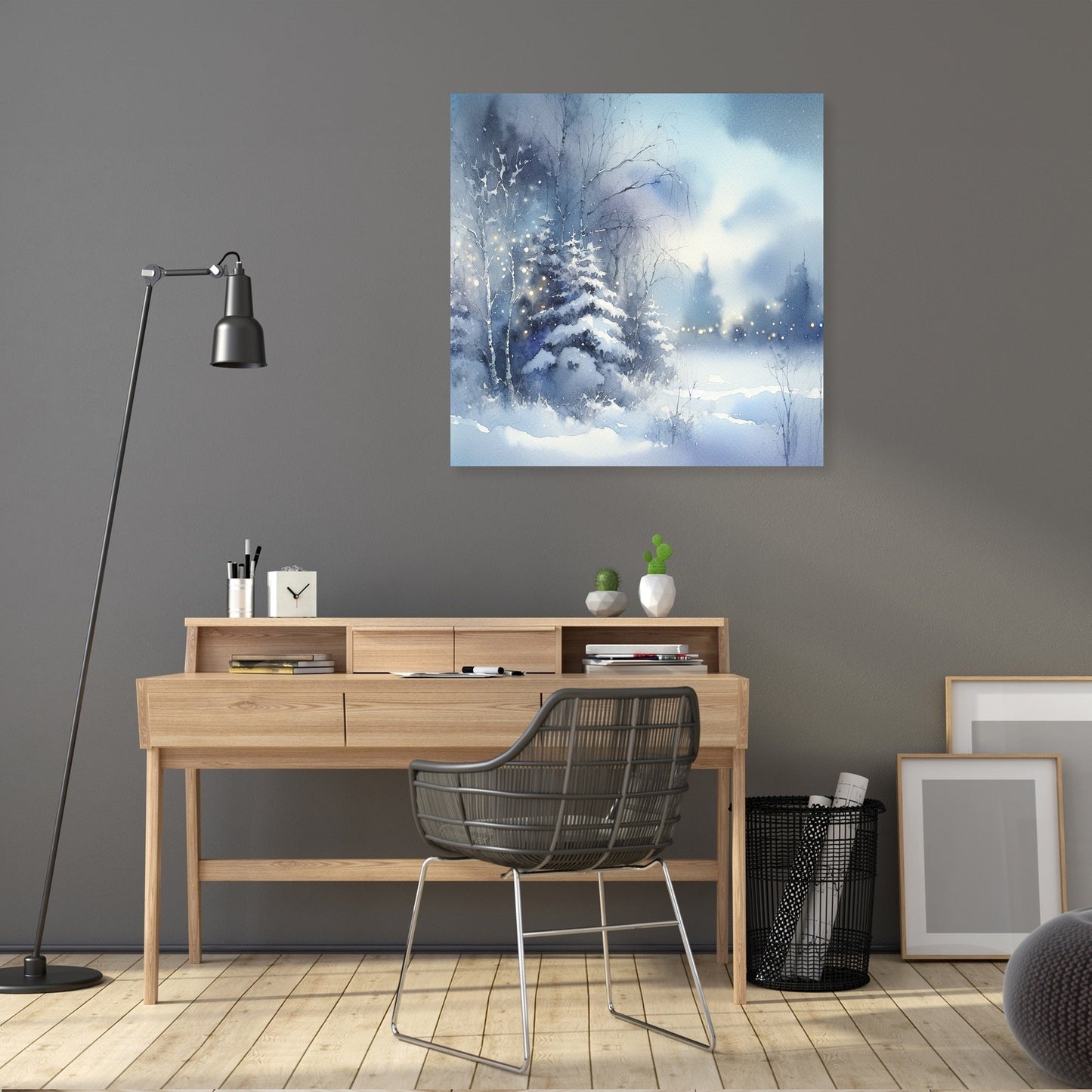 Winter's Melancholy Solitude Canvas