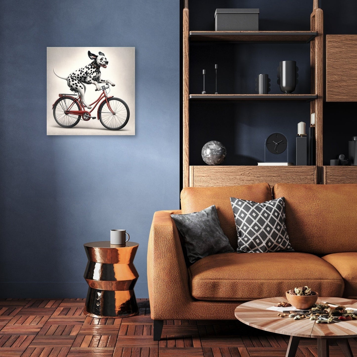 Pedalling Pooch Adventure Canvas