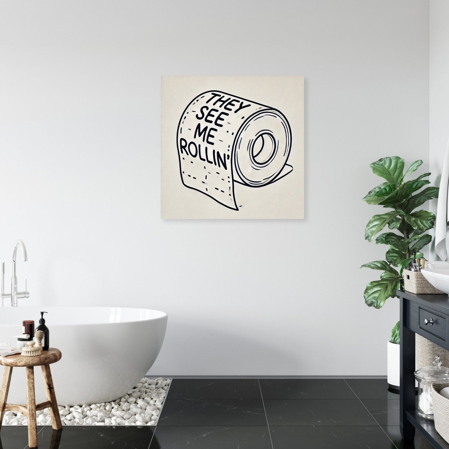 Rollin' with Humour Canvas