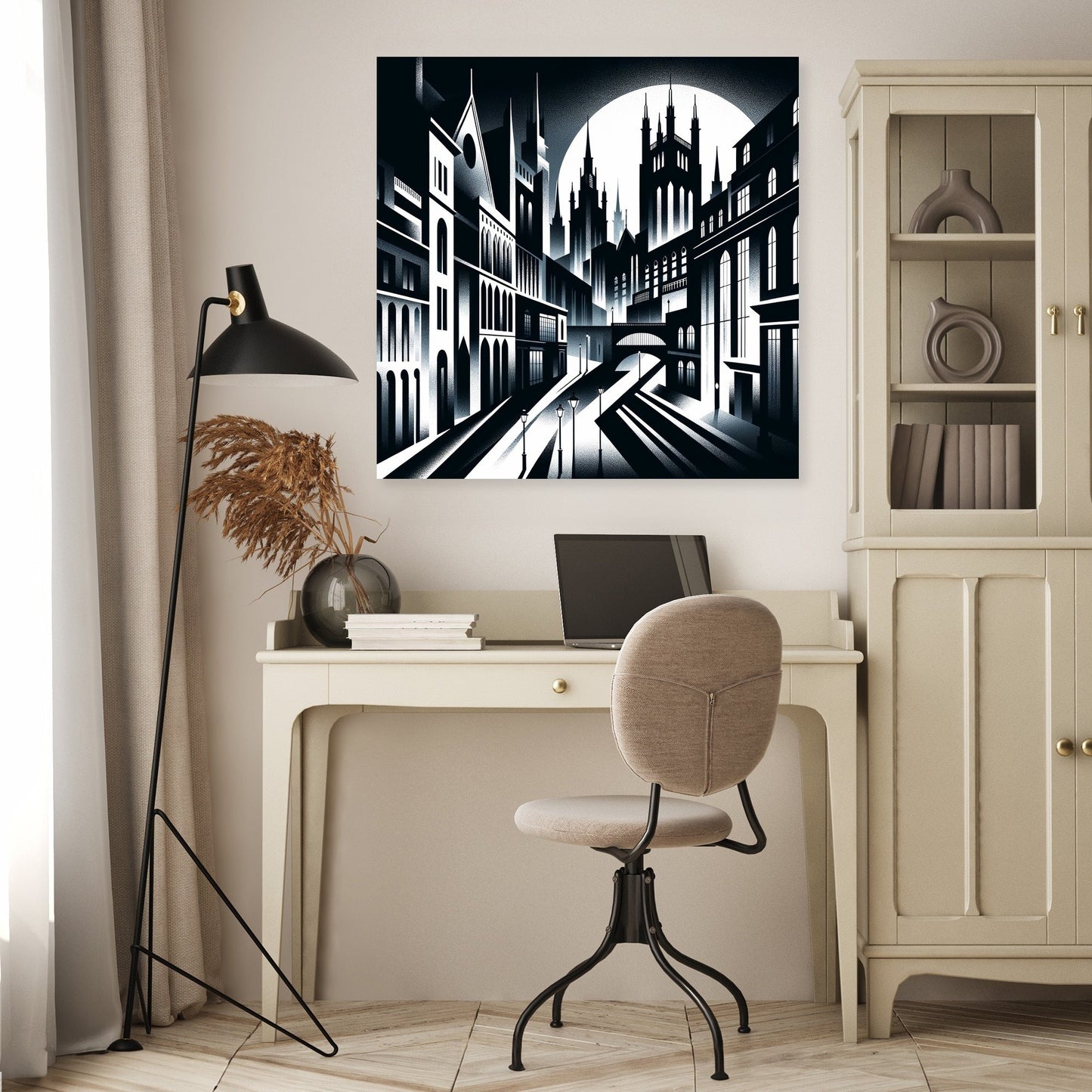 Gothic Nightscape Canvas