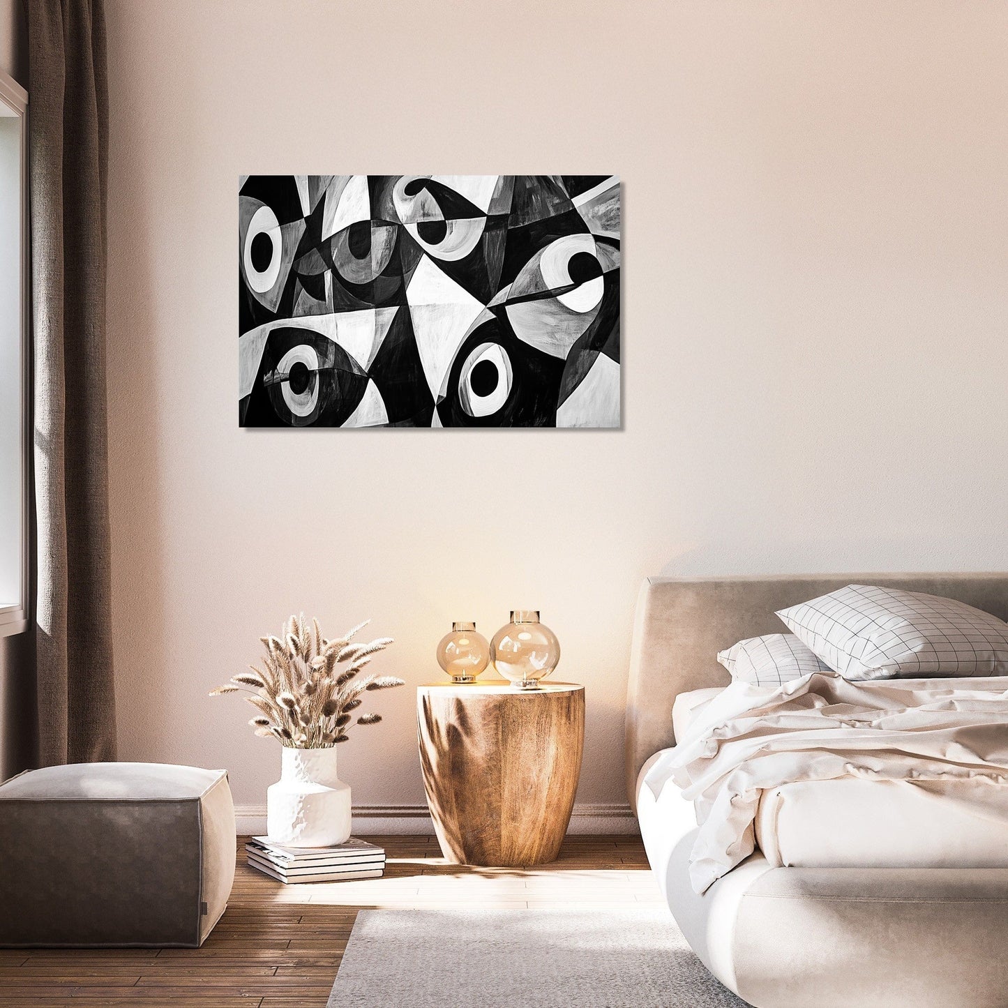 Monochrome Geometrics Canvas