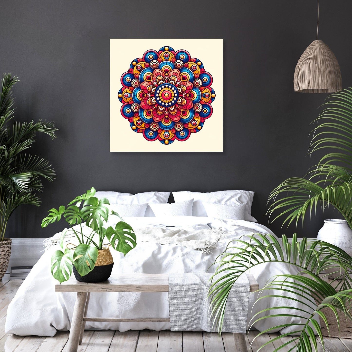 Vivid Symmetry Canvas