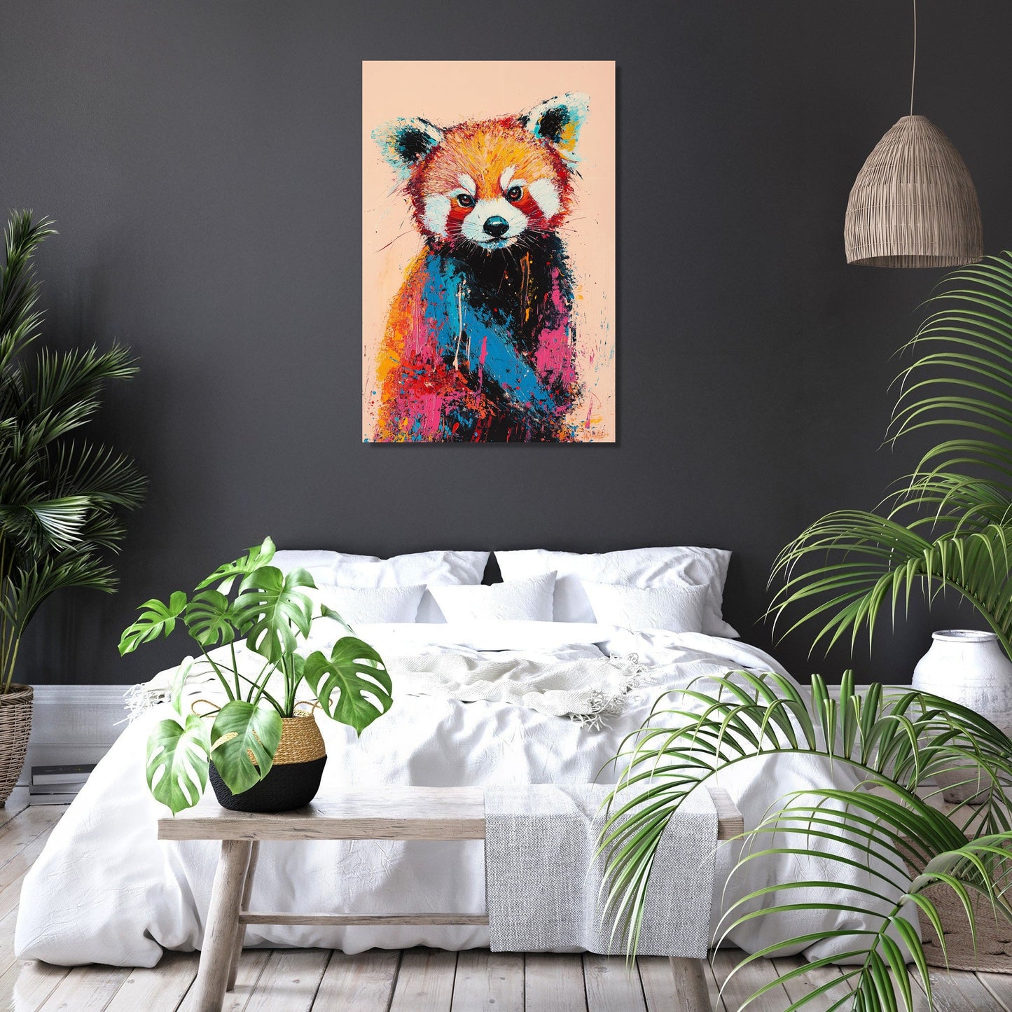 Red Panda Harmony Canvas