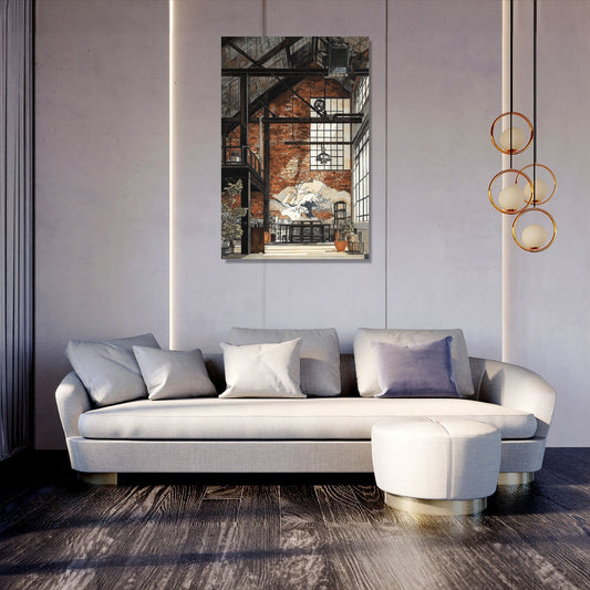Industrial Loft Serenity Canvas