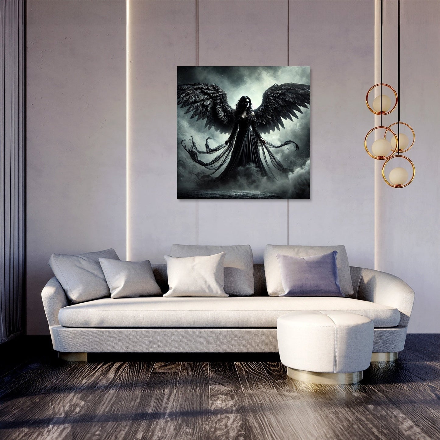 Gothic Angel of Darkness Canvas