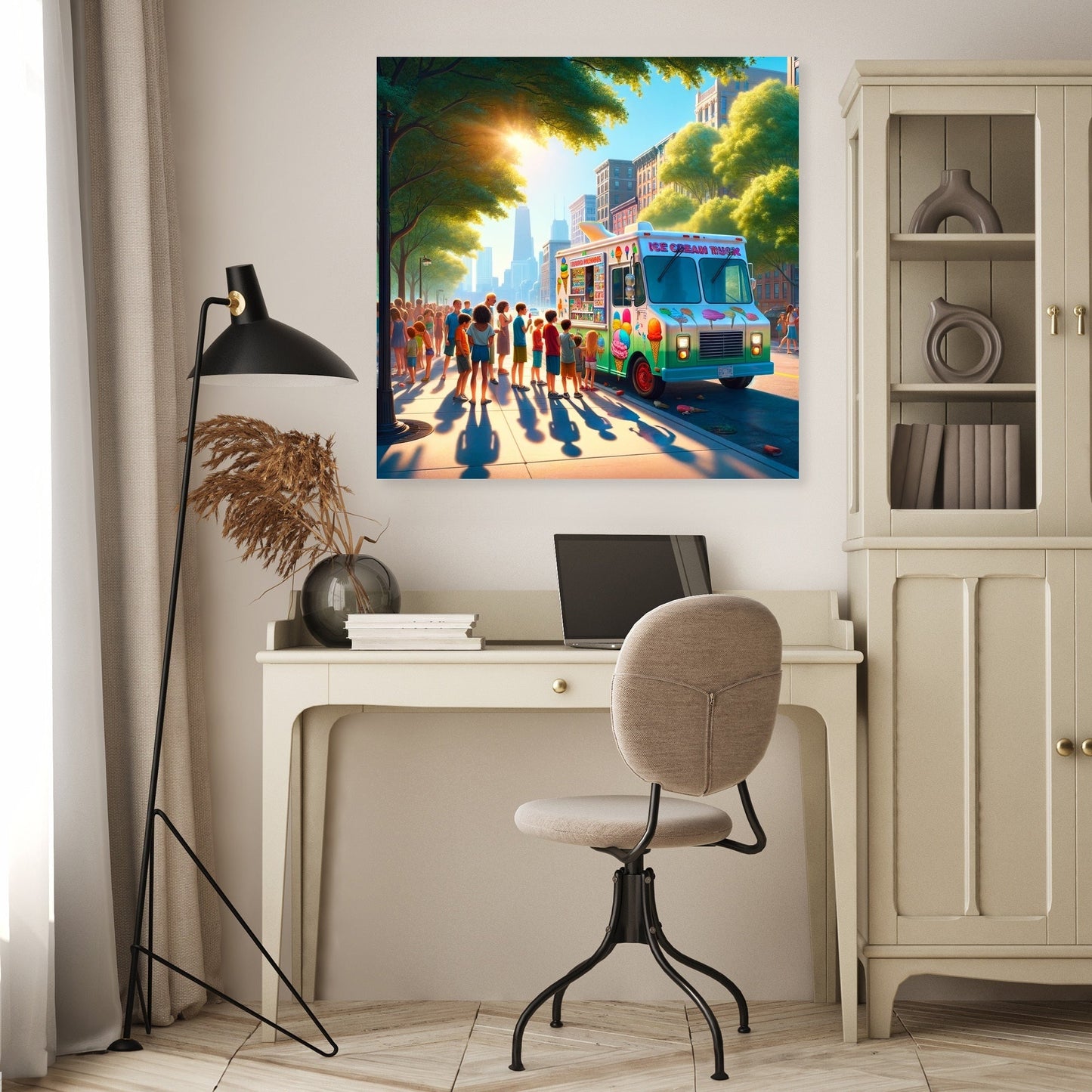 Ice Cream Summer Joy Canvas