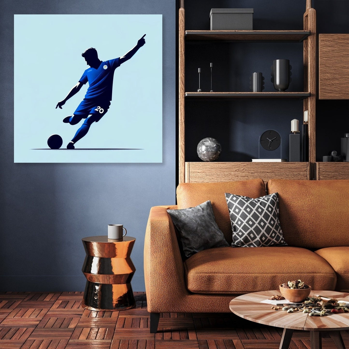 Royal Blue Strike Canvas