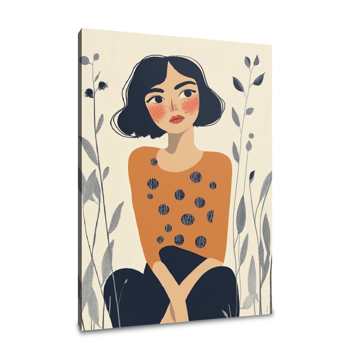 Bashful Woman's Dream Canvas