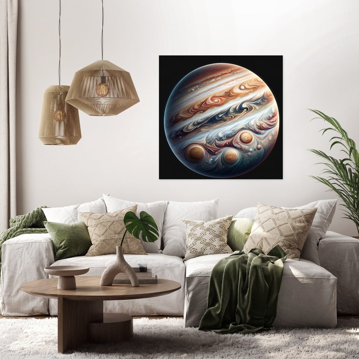 Jupiter's Swirling Majesty Canvas