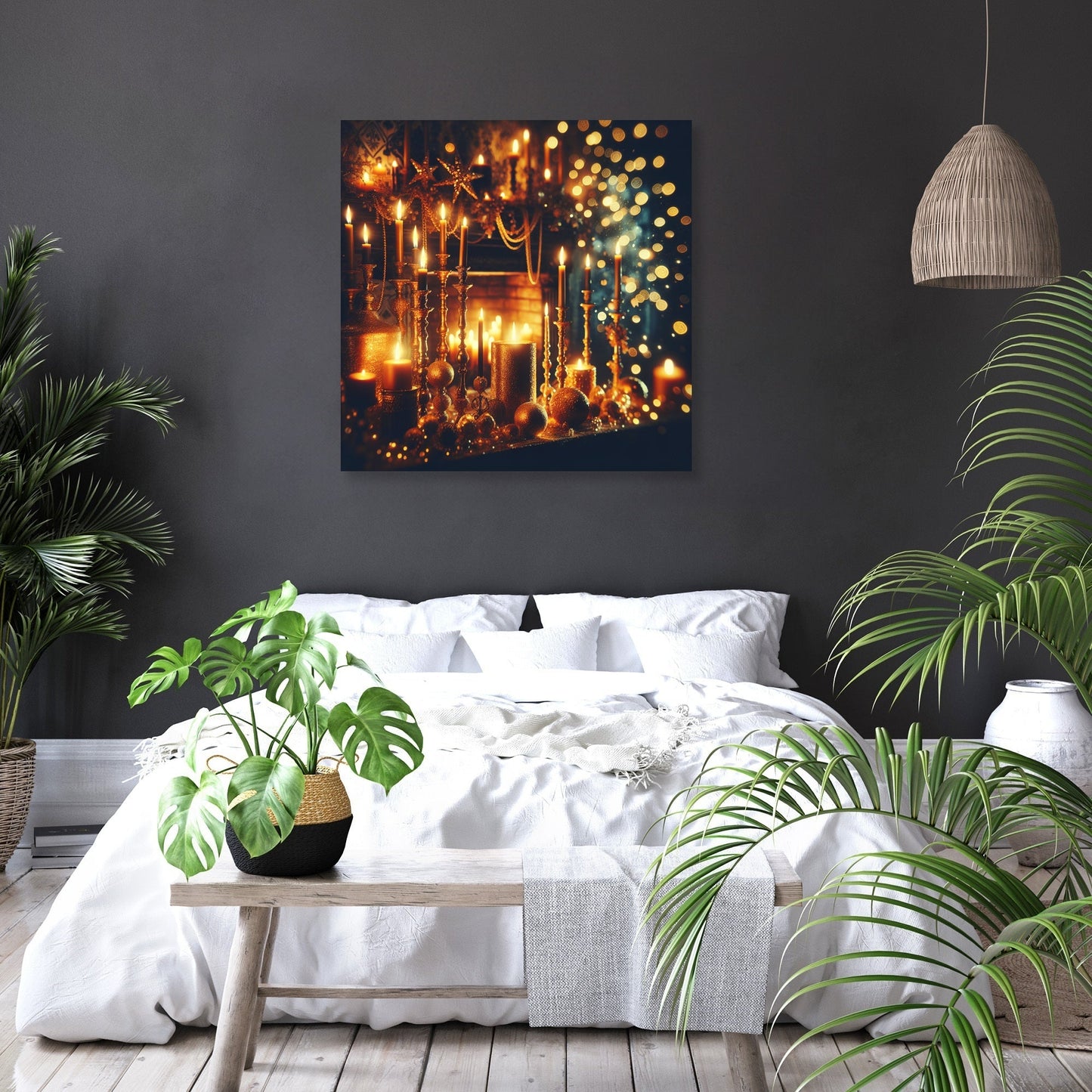 Enigmatic Festive Night Canvas