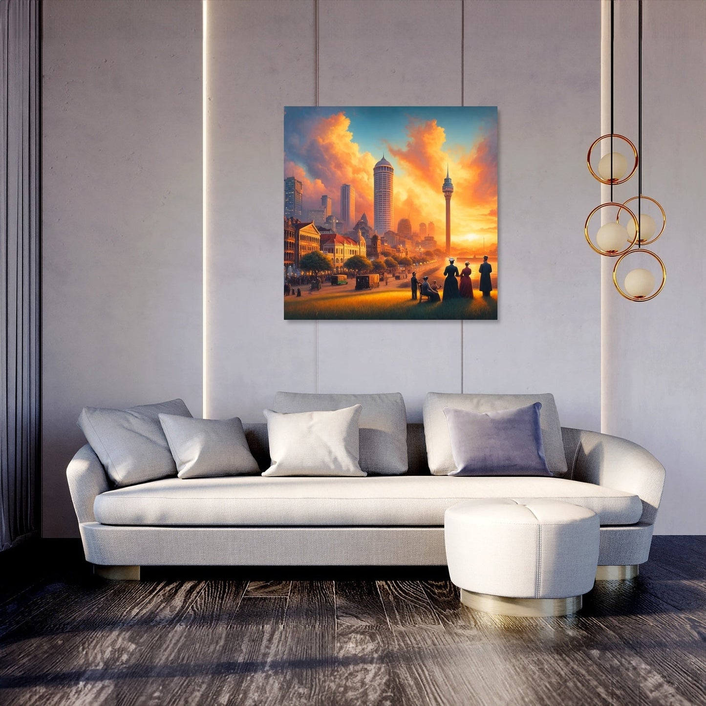Sunset in Colombo Canvas