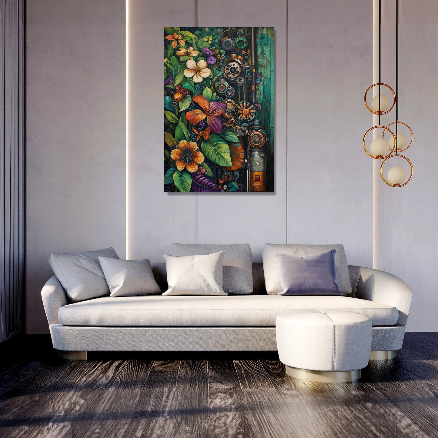 Nature-Machine Harmony Canvas