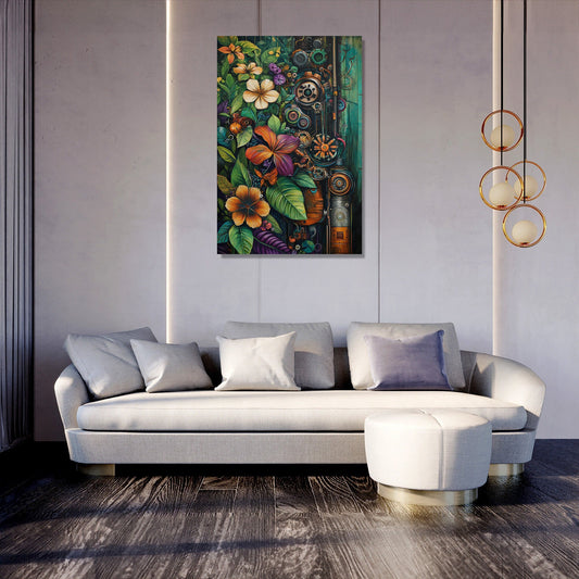 Nature-Machine Harmony Canvas