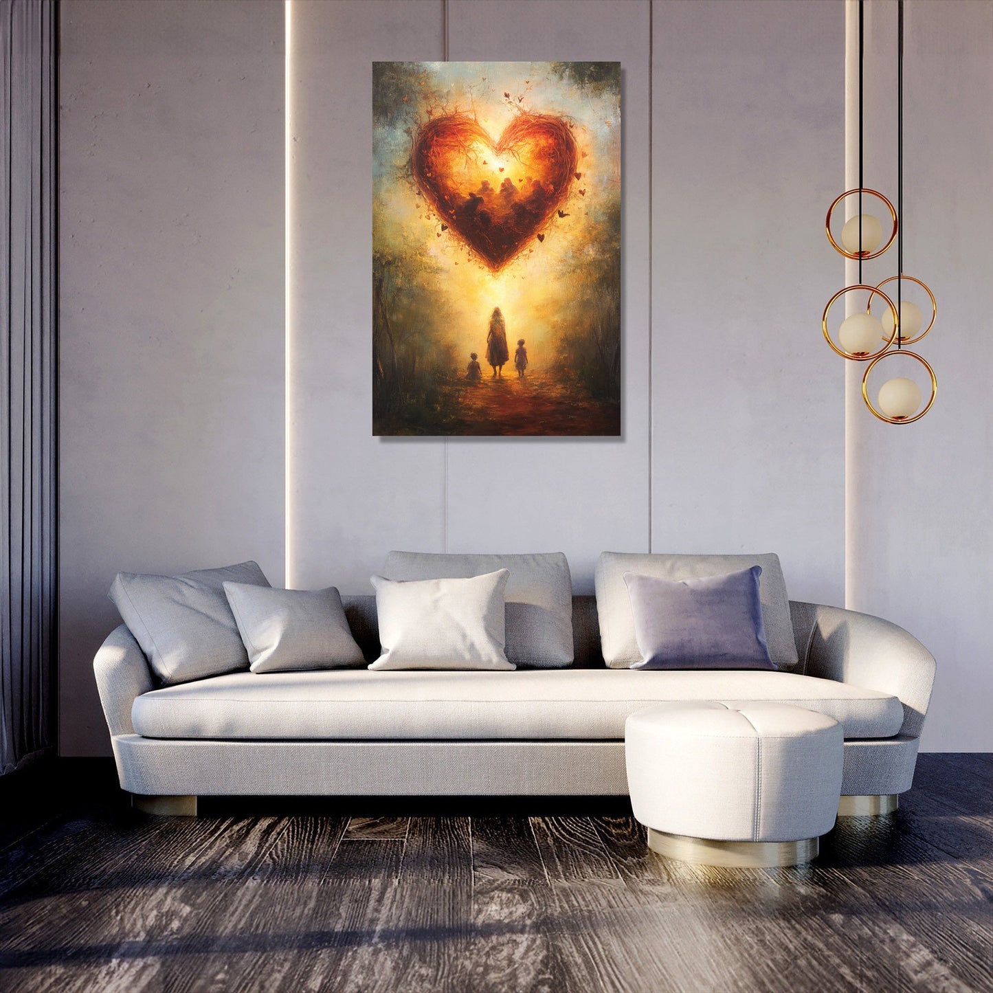 Heart of Maternal Sanctuary Canvas