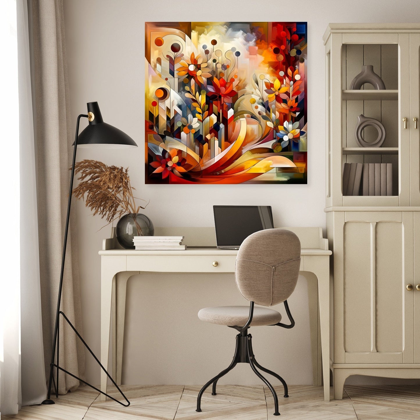Abstract Garden Symphony Canvas