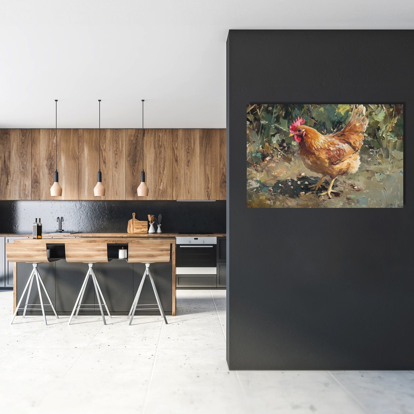 Pecking Chaos Canvas