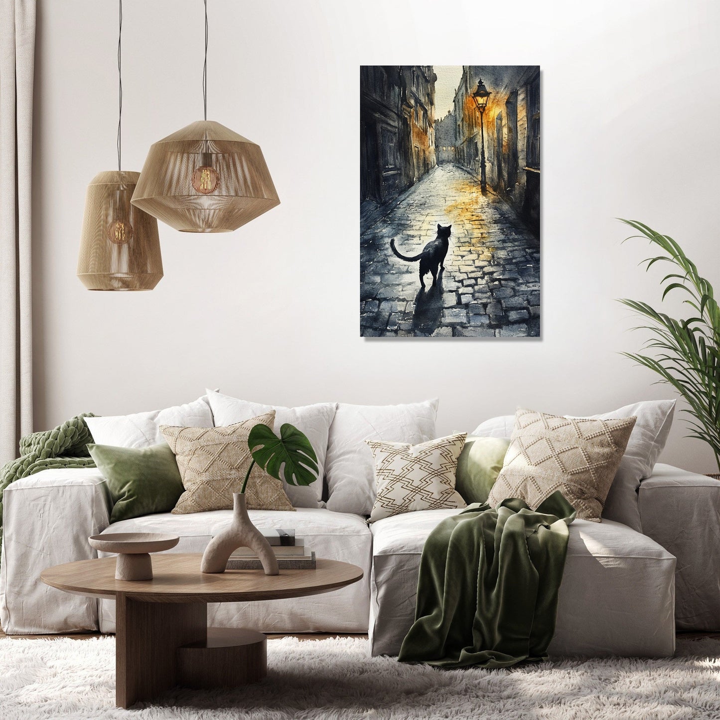 Nocturnal Stroll Canvas