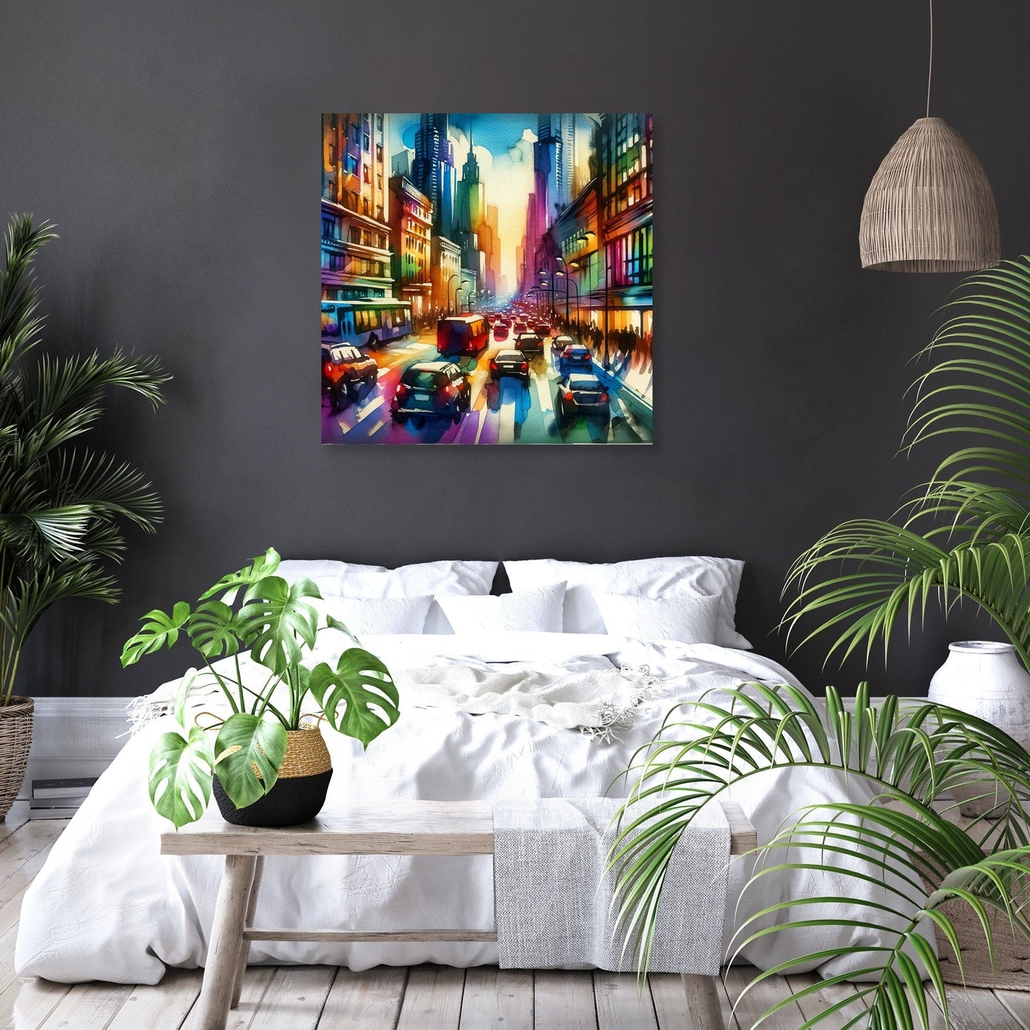 Cityscape Vibrance Canvas