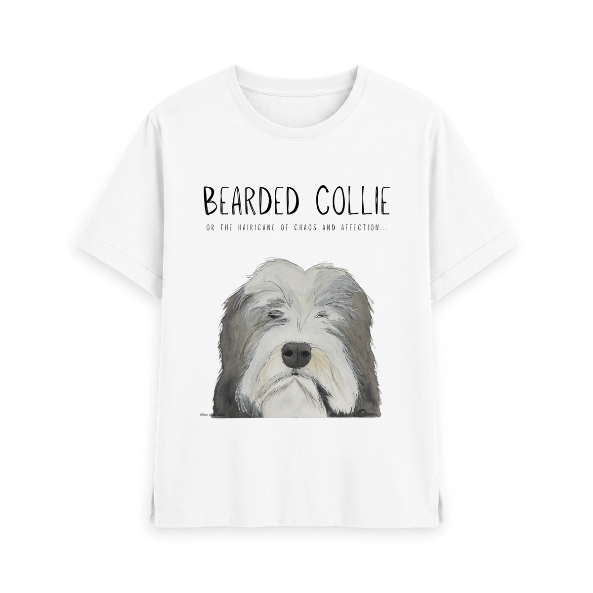The Hairicane Vibes – Bearded Collie Relaxed Fit Tee