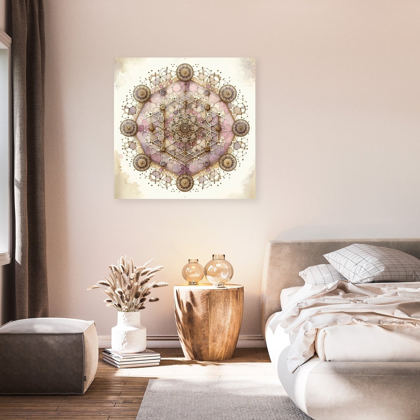 Victorian Lace Geometry Canvas