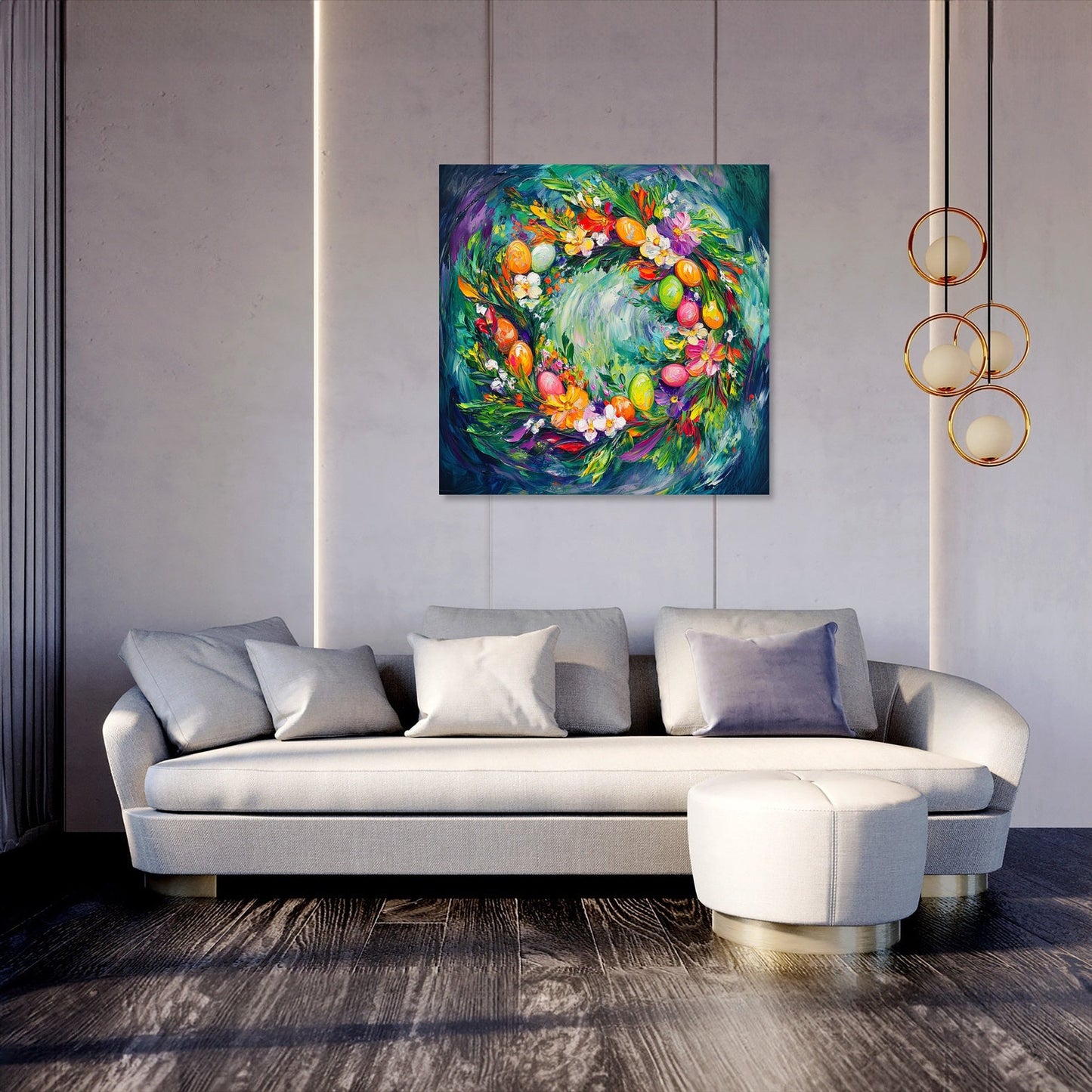Easter Wreath Expression Canvas
