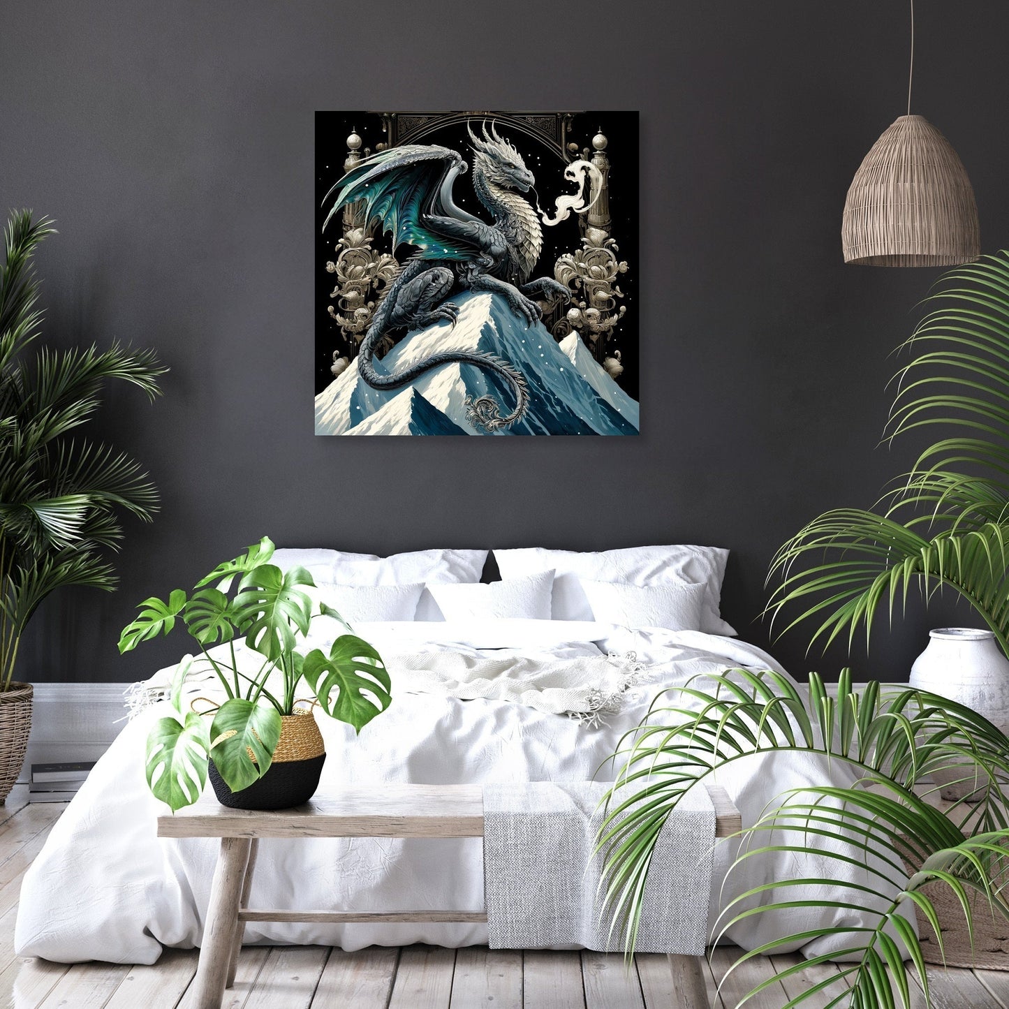 Mountain Majesty Dragon Canvas