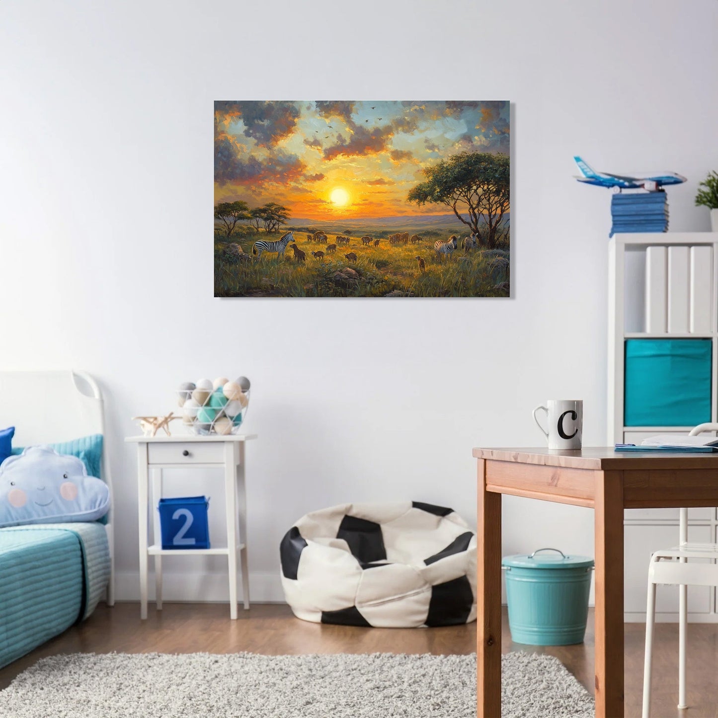 Safari Sunset Canvas