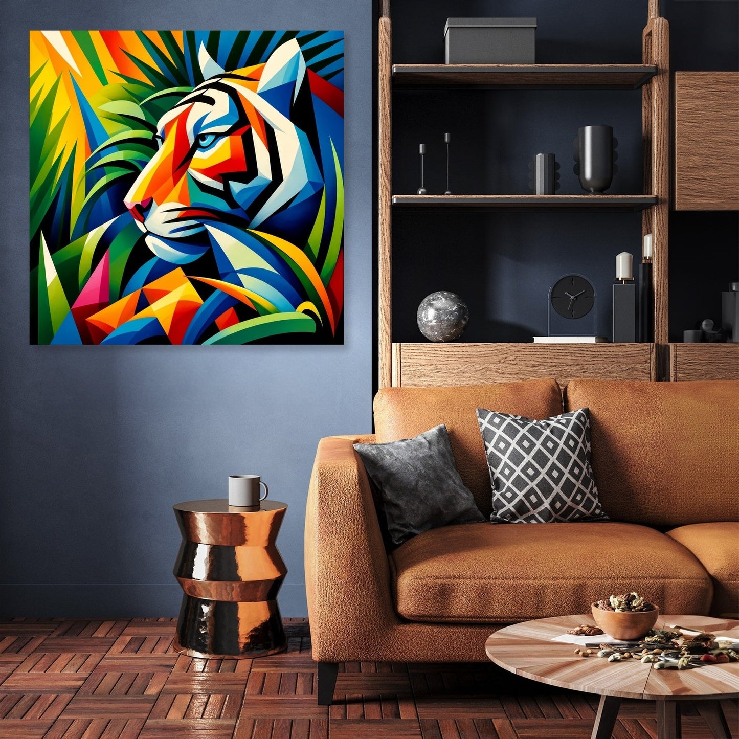 Modern Jungle Tiger Canvas