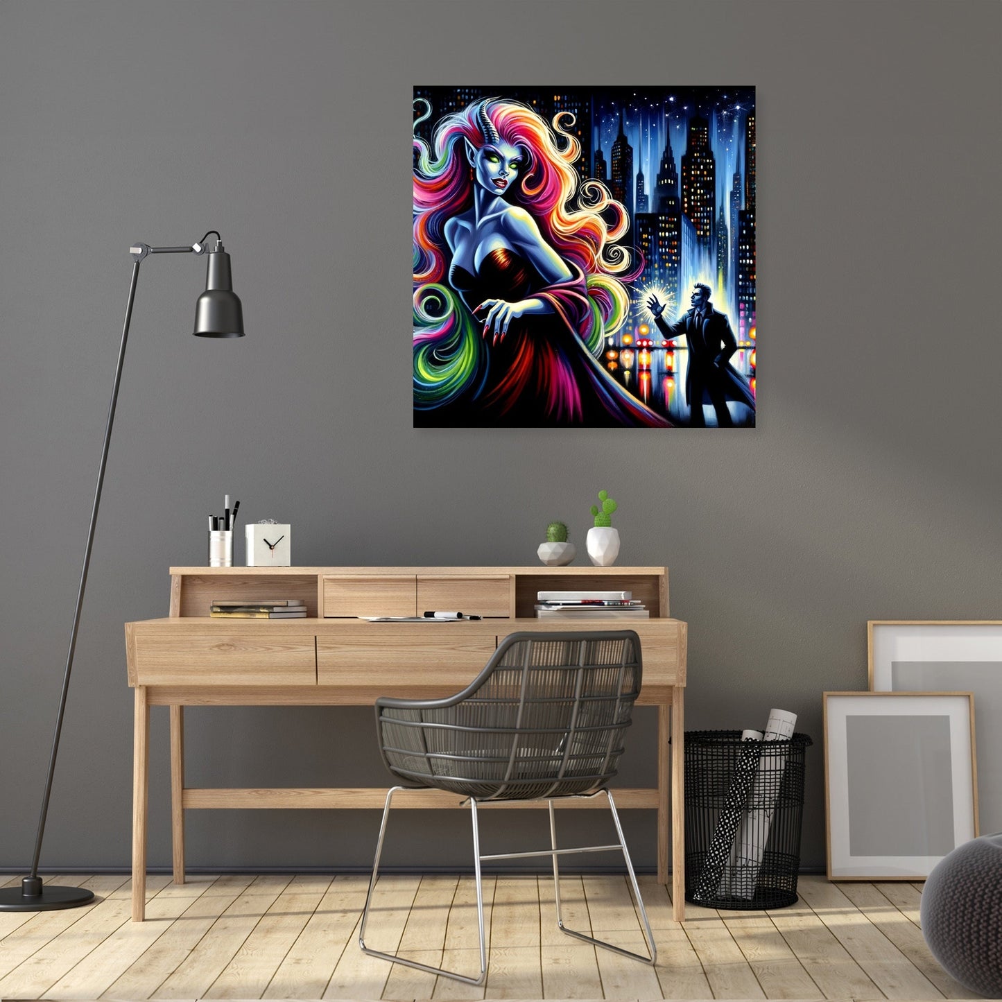 City Temptress Succubus Canvas
