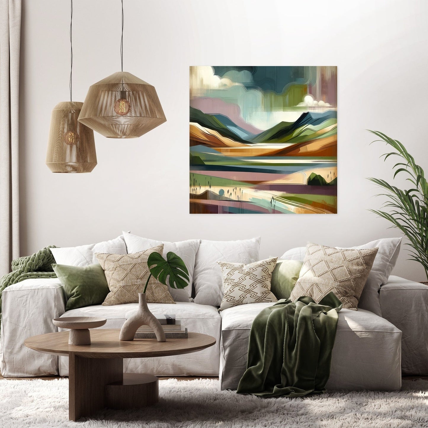 Dundee Highland Abstract Canvas