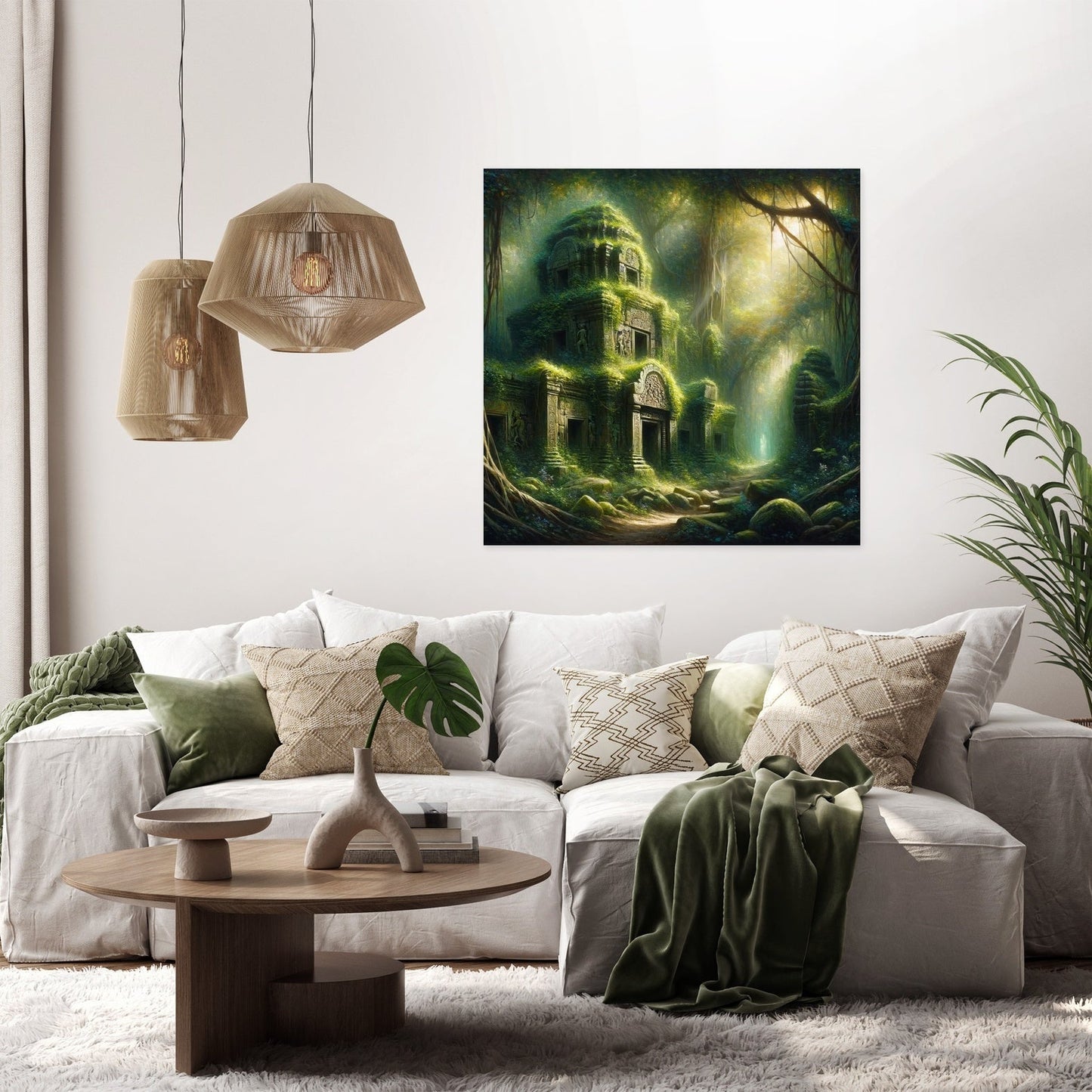 Jungle Ruins Canvas