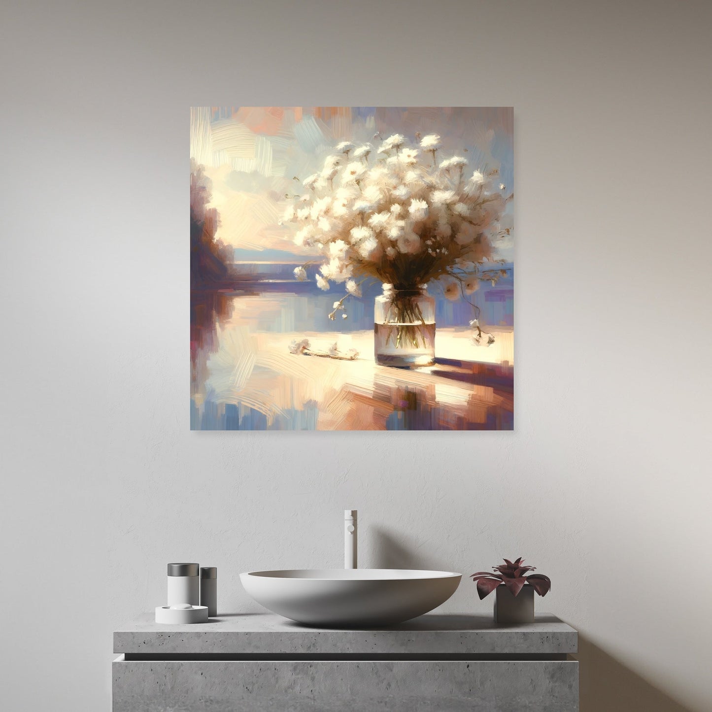 Serene Vase Elegance Canvas