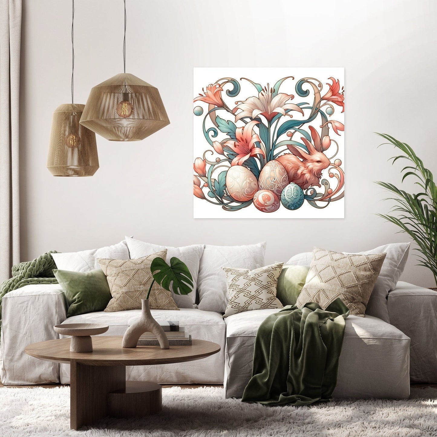Nouveau Easter Whimsy Canvas