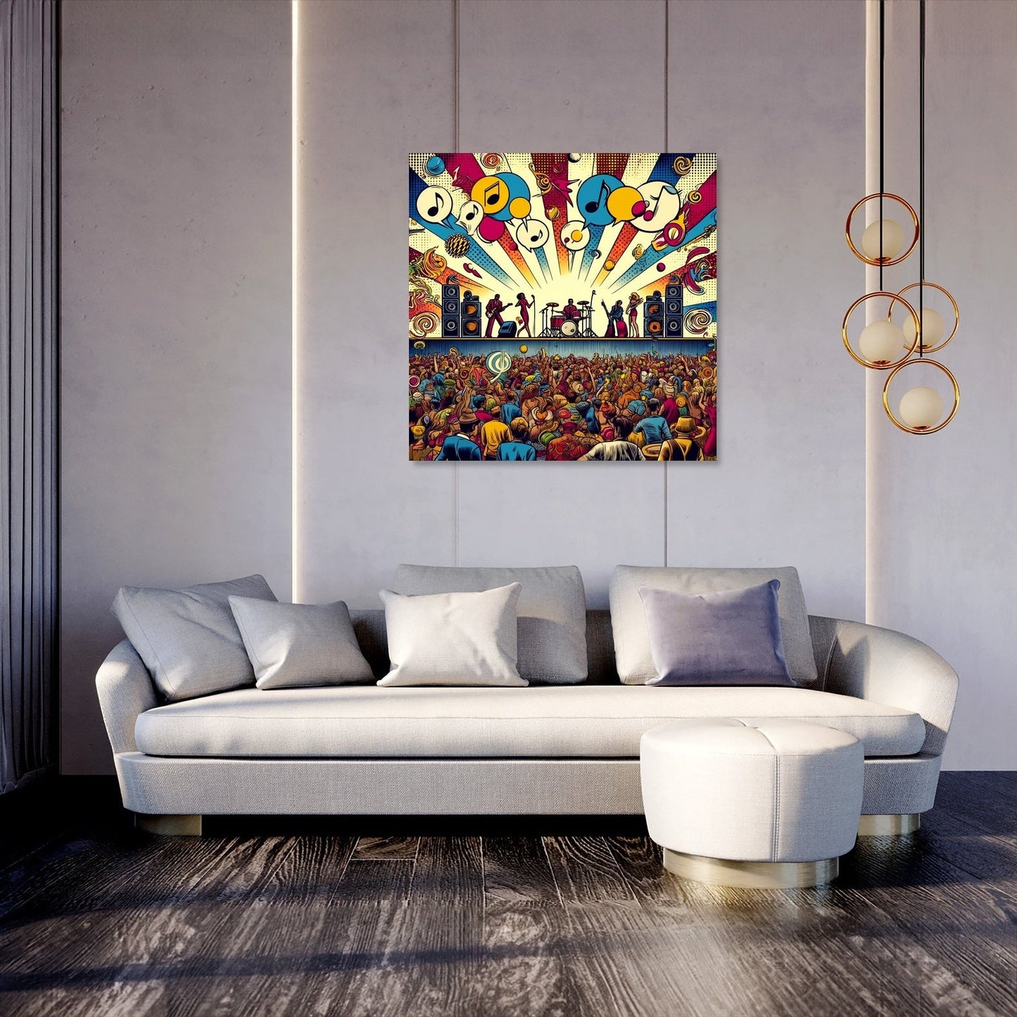 Pop Rhythms Festival Canvas