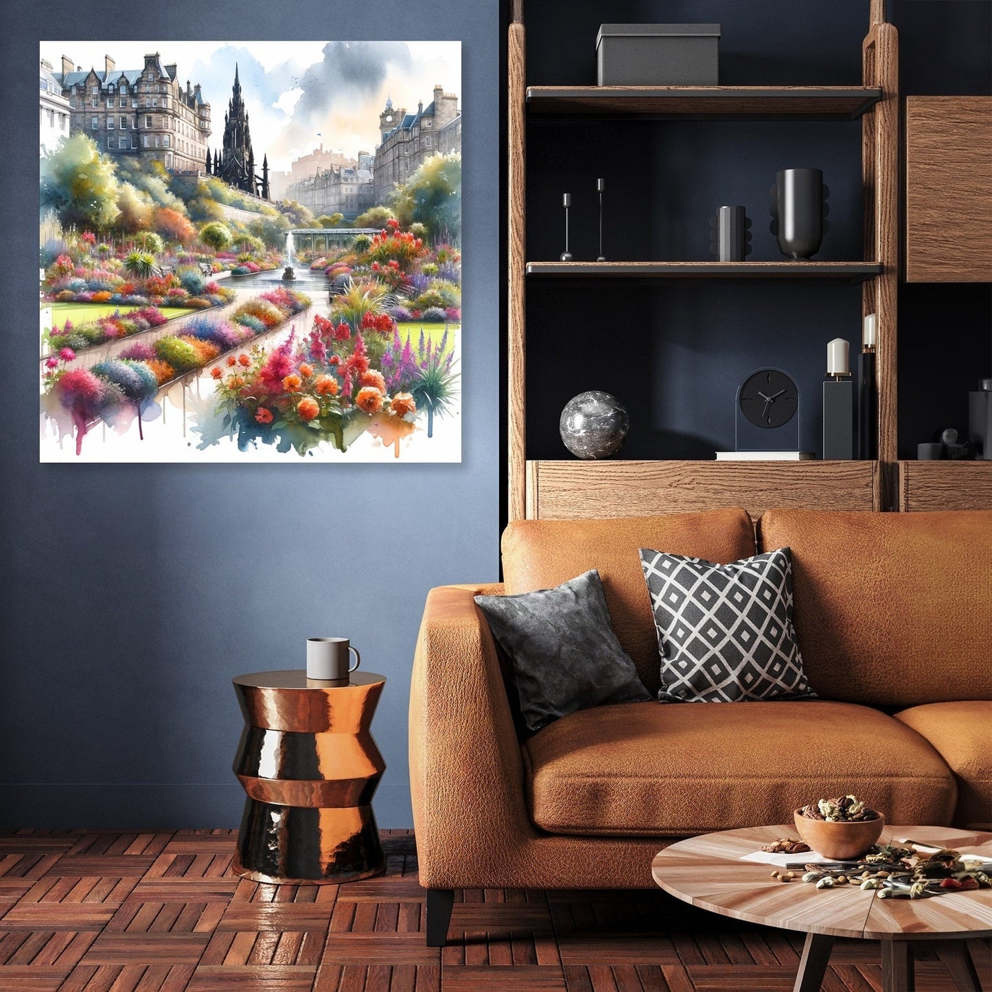 Edinburgh Princes Street Gardens Bloom Canvas