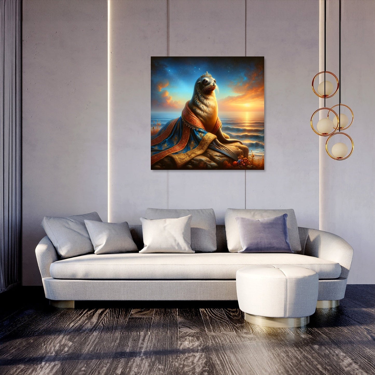 Regal Sea Lion Dusk Canvas