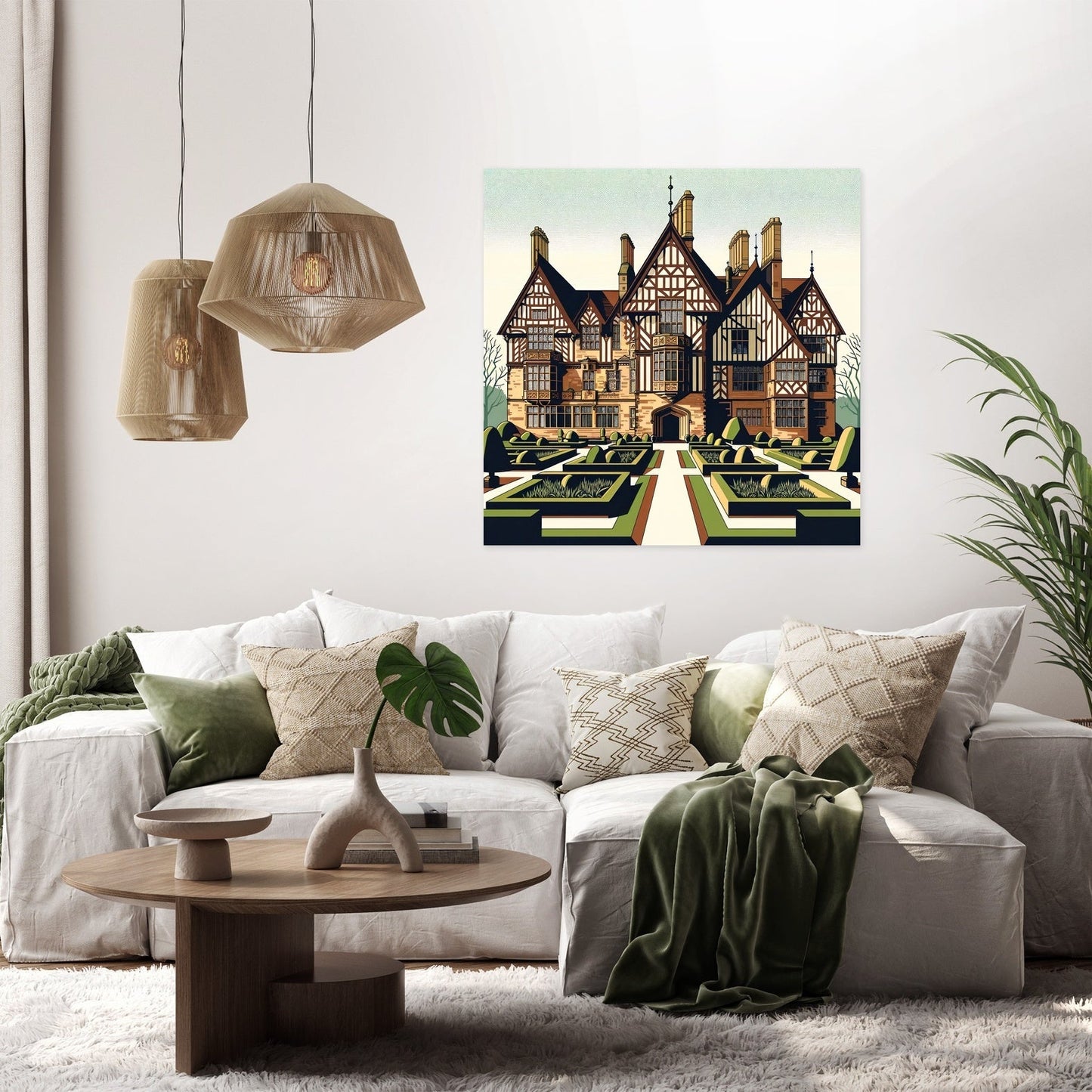 Liverpool Speke Hall Minimalist Vision Canvas