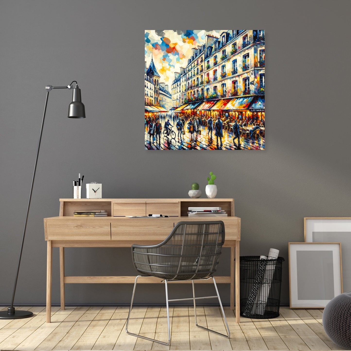 Vibrancy of Paris Le Marais Canvas