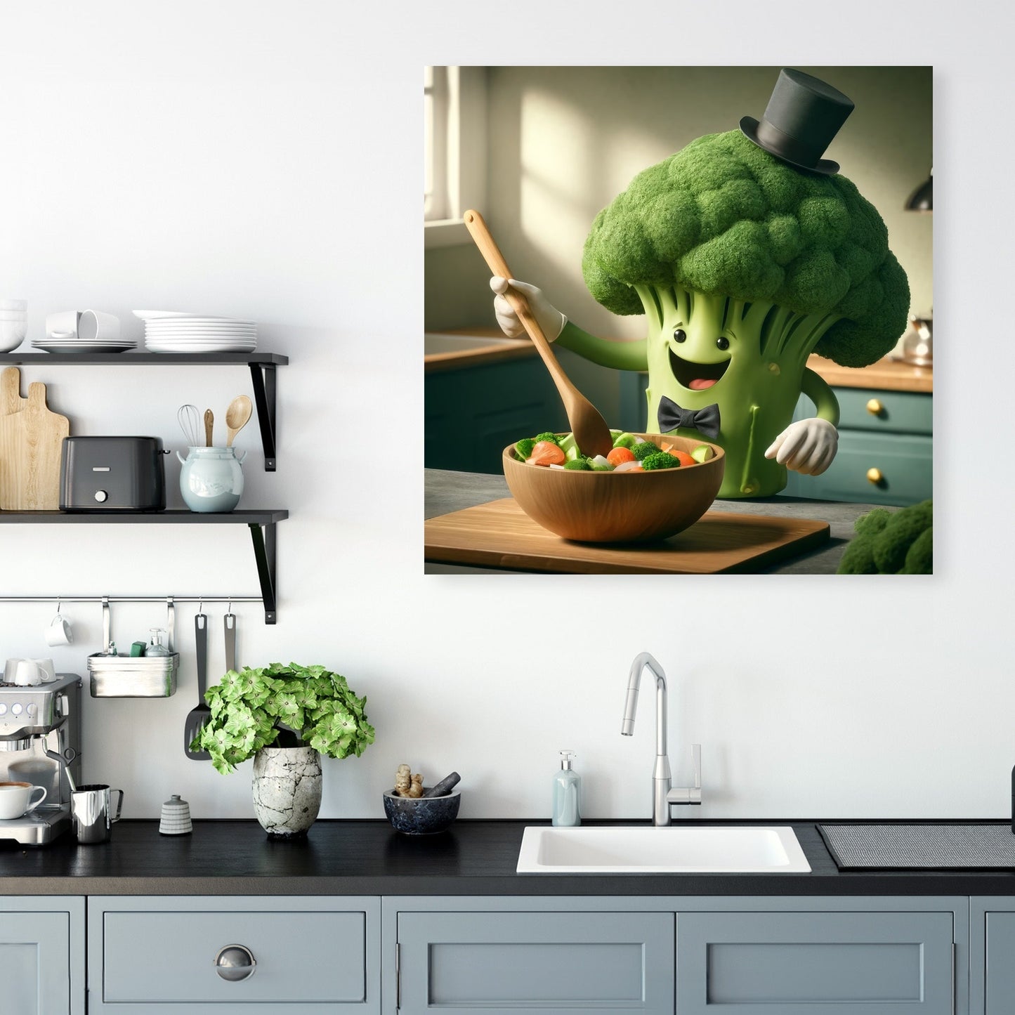 Gourmet Broccoli Stir Canvas