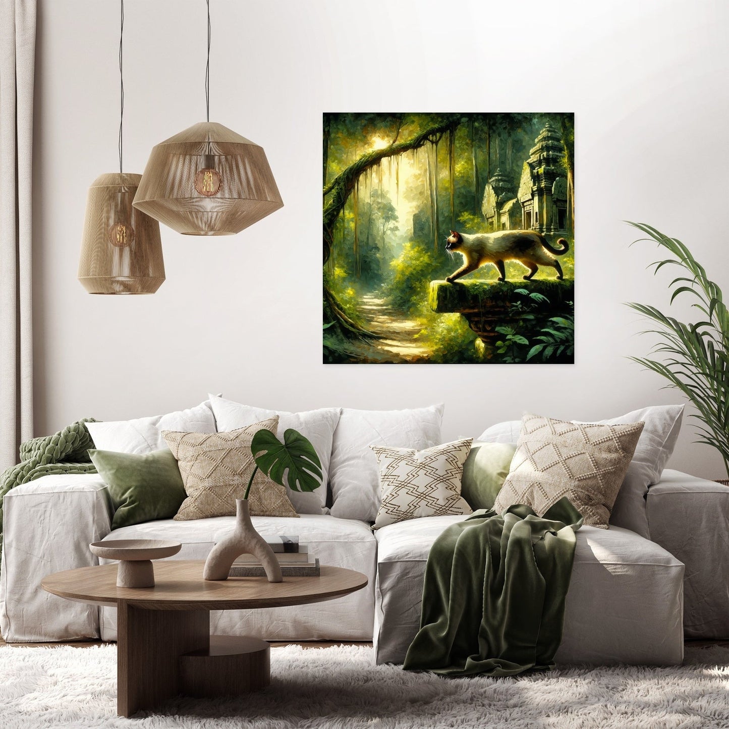 Jungle Temple Sojourn Canvas