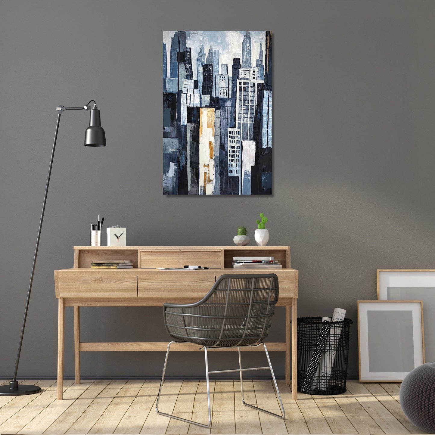Geometric Skyscrapers Canvas
