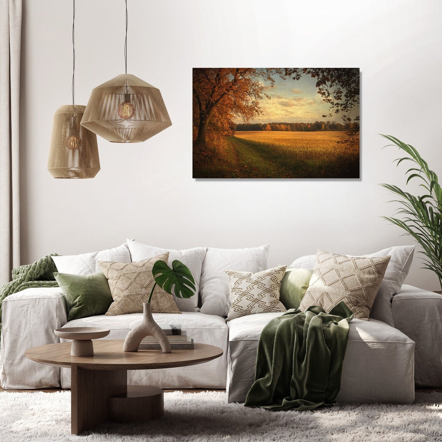Golden Autumn Dusk Canvas