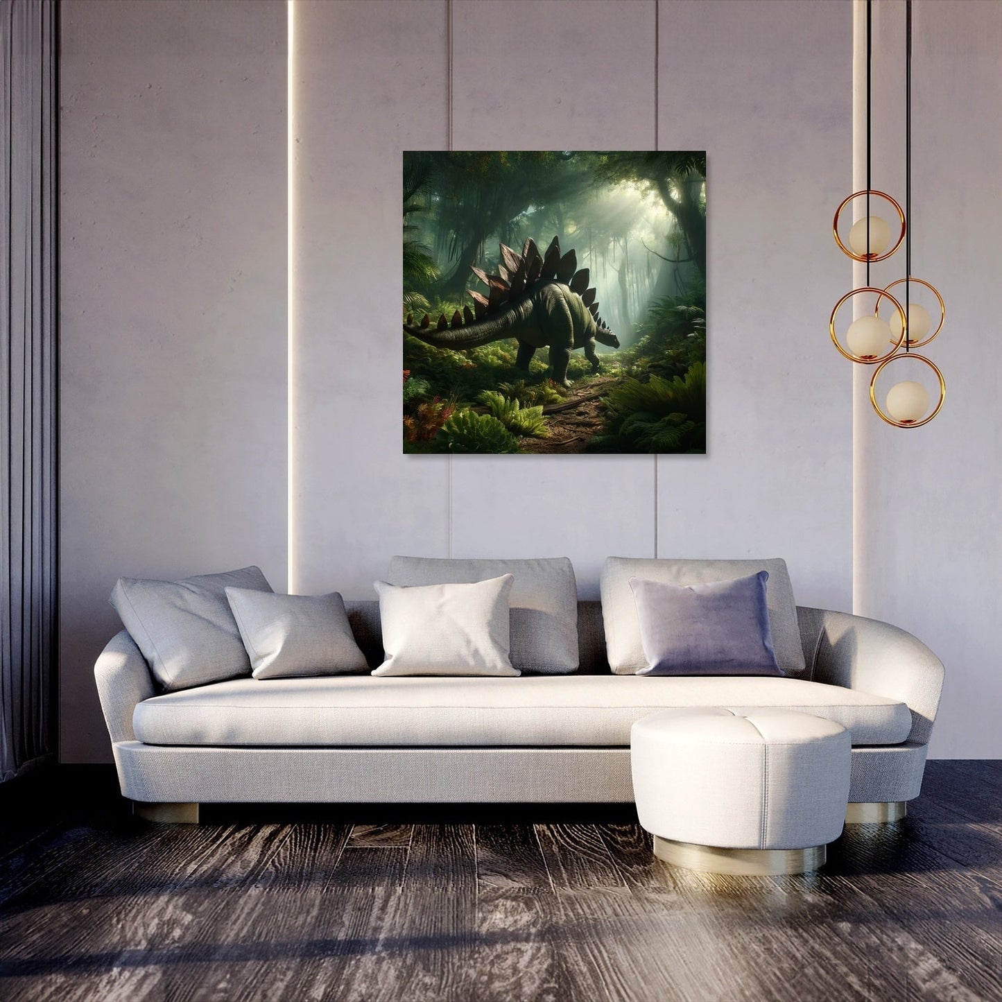 Forest Wanderer Stegosaurus Canvas